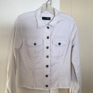 Kut from the Kloth white denim jacket